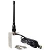 HYS VHF, antenna marina in gomma con staffa, cavo RG58 da 5 m, per radio marine mobili VHF