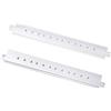 GeeekPi 2 traverse in alluminio da 25,4 cm con fori per viti preforati per DeskPi RackMate T0/T1/T2 Server Cabinet (argento)