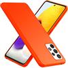 NALIA Custodia Silicone Neon per Samsung Galaxy A72 - Cover, Arancione | Guardia Del Corpo Fotocamera, Finitura Opaca & Protezione Airbag, Look Statement & Tocco Vellutato, NEONSHOCK