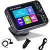 Hikity DAB/DAB+ Adattatore con Schermo LCD da 2, 4, USB 2.0 DAB Digitale Ricevitore Sintonizzatore DAB Dongle per Android Autoradio