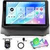 Motorsi Android Auto Per Ford Fiesta 2009-2014, 4G+64G 9 Pollici 1280P Touchscreen In-Cell Autoradio, Wireless Apple Carplay Android Auto GPS Bluetooth 5.0 WiFi FM/RDS 2USB, Supporta DAB+ OBD2