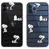 LA CASA DE LAS CARCASAS Custodia The House of CARCASES per iPhone 12 iPhone 12 PRO Ufficiale con Strisce Snoopy per Proteggere Il Tuo Cellulare. Custodia Flessibile in Silicone per Apple con Licenza Ufficiale Peanuts.