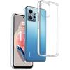 REY Pack 3X Cover in Gel TPU Trasparente per XIAOMI REDMI Note 12 4G, Ultra Sottile 0,33 mm, Morbido Flessibile, Custodia Silicone