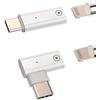 Kefiany Adattatore da Lightning a USB C Apple Pencil 1° generazione cavo di ricarica spina (2Pack) Pen adattatore di ricarica USBC cavo accessori per iPad penna tipo C dado Lightning maschio caricatore