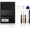 SwarKing Batteria di ricambio compatibile con HB434666RBC Huawei E5573 / E5575 / E5577 / E5776 / Vodafone R216 Router WiFi Mobile W-LAN Hotspots Mobile Router con toolkit