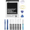 SHAWOROCE Batteria EB494358VU EB464358VU compatibile con Samsung Mobile Phone Galaxy Ace GT-S5830 GT-S5839i DuoS GT-S6802 Gio GT-S5660 GT-S5670 GT-B5512 Li-Ion 1350mAh 3.7V con kit di riparazione