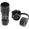 ZBLZGP Spina impermeabile M12 IP67 Push Pull Plug Weipu Panel Adattatore elettrico industriale Maschio Femmina SA12 Aviation Cavo Spina (4Pin 5A 200V)