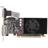 Yanmis Scheda Grafica GT 610, 64 Bit 2 GB DDR3 700/1200 MHz, Scheda Grafica da Gioco PCI Express 2.0, HDMI DVI VGA con Ventola di Raffreddamento per Giochi da Ufficio e PC