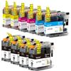 Kamo LC123 (Pacco da 13) cartucce Compatibili con Brother LC123 XL - per MFC-J4410DW MFC-J6920DW DCP-J4110DW MFC-J6720DW DCP-J552DW MFC-J6520DW MFC-J870DW (4BK, 2C, 2M, 2Y)