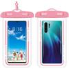 Ritte 2 Pezzi Custodia Impermeabile Smartphone, Custodia Telefono Subacquea, IPX8 Custodia Universale Telefono Impermeabile per iPhone 16 15 14 Pro Max, Samsung S24 S23 S22, Fino a 7,2 (Rosa)