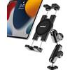 woleyi Supporto Tablet Base Trapano per Auto Camion Camper Parete [Regolabile su più Angoli] Supporto Cellulare Tablet Cruscotto Resistente per iPad Pro Air Mini, Galaxy Tab, iPhone, 4-12.9