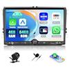 Zomolither 4GB+64GB Android 15 Autoradio 9 Pollici HD - Wireless CarPlay & Android Auto per VW Passat B6/B7, Golf 5/6, Polo, Touran, Tiguan, Skoda, Seat - AHD Retrocamera Inclusa, 32EQ Audio