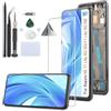 RongZy Schermo LCD per Xiaomi Mi 11 Lite 4G 5G Display Sostituzione per Xiaomi 11 Lite NE 5G Digitizer Assembly Vetro di Ricambio Touch Screen con Strumenti(6.55, Nero con Cornice)