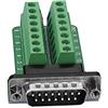SIENOC DB15-G2 2Row 15Pin Maschio Porta Breakout Board Terminals Screw Nut Connettor