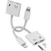 HOYULLI Adattatore Lightning Jack A 3.5mm Auricolare Caricabatterie (Set Di 2)per IPhone 14 13 12 Pro Max Audio Jack Per Apple Per IPad Connettore Auricolare Splitter Cavo AUSSIARE Dispositivo Accessori Auto