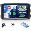 SIXWIN 2+64G Android 13 Autoradio con CarPlay/Android Aut/Mirror link per Mercedes Benz Smart Fortwo 2005-2010, 9 Pollici Schermo Navigatore con WiFi GPS Bluetooth RDS FM EQ USB SWC+Telecamera