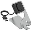 Ruentech Caricatore compatibile con Amazfit GTR4/GTS4/T-REX 2/T-REX Ultra (150 cm/4,9 ft), cavo di ricarica USB in alluminio, per Amazfit GTR3 PRO/GTS3/Cheetah Pro (grigio)