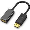Hsupez Adattatore da DP a HDMI, 25 cm, 4 K 120 Hz, 2 K@144 Hz, 1080 P@240 Hz, da DP a HDMI Monitor, DP 1.4 maschio a HDMI 2.1 femmina compatibile con HP, monitor, proiettore, laptop e altro ancora