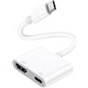 Omivine Adattatore USB-C a HDMI, 4K Type-C a HDMI con ricarica da 100 W HD Video Audio Sync Convertitore schermo AV Adattatore per iPhone 16/15 Series iPad MacBook, altri telefoni USB-C Tablet Laptop ecc