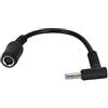 VBESTLIFE Cavo di Alimentazione CA, Convertitore Connettore Punta Adattatore Laptop 7,4 X 5,0 Femmina a 4,5 X 3,0 Maschio Piegato con Linea di Conversione Pin, per HP Ultrabook