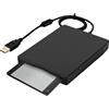 Flylin Lettore Floppy Esterno USB 3,5 Pollice Portatile, Unità Floppy Disk Drive Plug and Play per PC Mac Laptop e Notebook, Compatibile Windows 11 10 8 7 Vista XP