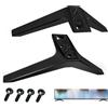 CISSIYOG Supporto Tv Da Tavolo, 2 Pezzi Gambe Per Supporto Tv Compatibili Con Lg Con 4 Viti Supportos Tv Nero Per Lg (49 50 55 Pollici)