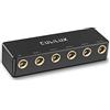 Cubilux Passive 6.35mm Cuffie Splitter Box, 1/4 Stereo Multi Audio Distributore, Multiporta TRS TS Aux Splitter per Segnale Chitarra, Registrazione in Studio, Esibizione dal Vivo, Monitor