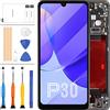 LADYSON per Huawei P30 Sostituzione dello Schermo, TFT 6,1 Pollici, Adatto per Huawei P30 ELE-L29 ELE-L09 ELE-AL00 Display LCD Touch Screen Digitizer Assembly, Senza sensore di Impronte digitali