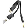 zoyuzan Adattatore da Lightning a 3,5 mm per cuffie audio jack (2 in 1), cavo di ricarica, adattatore per auto AUX Headphone Jack jack jack per Apple MFI Certified per iPad connettore di ricarica per iPhone14