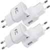 Kayshow Adattatore Caricabatteria USB da Carica Batterie Cellulare, 4-Pack Caricatore Rapido Spina USB Compatibile con Samsung Galaxy S21 S20 S10 S6 S7 S8 S9/Edge/Plus/Active, S10e, A71, A54, A13, A03, M53 5G