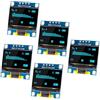 APKLVSR Modulo display OLED da 0,96 pollici, 128 x 64 pixel, modulo di visualizzazione I2C, con serie I2C IIC, autoilluminante, compatibile con Arduino Raspberry PI (blu)