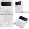 LEMAXELERS Custodia per Galaxy Z Flip 3 5G Case,Glitter Bling Liquido Sabbie Mobili Bumper Case TPU Silicone Protettivo Morbido Brillantini Quicksand Cover Case per Galaxy Z Flip 3 5G,Color Love