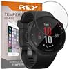 REY Pack 3X Pellicola salvaschermo per Garmin Forerunner 45s 39mm - Forerunner 45 39mm, Vetro temperato, di qualità Premium