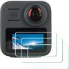 ULBTER Pellicola protettiva per GoPro Max 2/Max 1 360 [3 pezzi],protezione vetro temperato durezza 9H, anti-graffio e anti-bolle