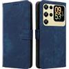 XINNI Cover per Oukitel C62/C62 PRO Custodia, RFID Protection Flip Magnetica Pelle PU/TPU Portafoglio, Blu