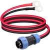 GINTOOYUN Spina aeronautica 2 pin per cavo di serraggio O, 10 AWG SP21, IP68 impermeabile, per stazioni di ricarica portatili, batterie, ecc. (39 pollici) (stile 2)