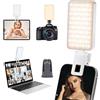 RealPlus Luce Selfie, Luce Video 3000-6500K 5 Luci Regolabili, Luce per Foto 80 LED con Batterie da 2000mAh, Luce Mobile per Telefono, iPhone, Tablet, Laptop, Fotocamera, Video Conferenza, [Bianco]