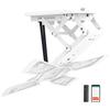 EasyLife Supporto da soffitto per TV girevole elettrico + integrazione Smart Home, staffa VESA fino a 400x400 per TV LCD/OLED, Monitor, Display, Smartboard, 23-55 pollici + 30 kg - Bianco