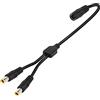 GINTOOYUN DC7909 - Cavo adattatore splitter Y, 14 AWG DC, 8 mm, una presa a due spine, cavo di alimentazione per centrali elettriche portatili, pannello solare, power bank ecc. (2 FT) (stile 2)