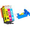 LeciRoba 924 (NO CHIP) Compatibile con cartucce d'inchiostro HP 924 con HP OfficeJet Pro 8120 8030 8123 8133 OfficeJet Pro 8122e 8124e 8125e 8134e 8132e 8135e 8138e 8139e All-in-One (3 colori)