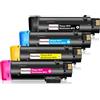 HenceBuy Cartuccia toner Compatibili Xerox 6510 6515 Cartucce Per Xerox Phaser 6510 WorkCentre 6515 Nero Ciano Magenta Giallo 5500 Pages & 4300 Pages (4 colori)