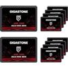Gigastone SSD SATA III 256GB (10 Pack) 2,5 SSD interno 3D NAND Internal Solid State Drive Compatibile con Laptop e PC Desktop 2.5 Inch Velocit? di Lettura fino a 520MB/s SLC Cache Performance