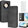 OUEAYIEN Cover per Honor Magic8 Lite/X9D Custodia a Libro con Vetro Temperato Nr