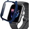SeNool Custodia Compatibile con Amazfit GTS 2, PC Cover Rigida con Vetro Temperato Protezione di Schermo, [Durezza 9H] Case Compatibile con Amazfit GTS 2 - Blu