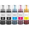 SHUOLEI 104 Multipack Inchiostro Compatibile con Epson 104 Flaconi di Inchiostro per ET-1810 ET-2810 ET-2820 ET-2726 ET-2811 ET-2812 ET-2814 ET-2815 ET-2821 ET-2825 ET-2826 ET-4800 (5Pack 2BK/C/M/Y)