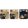 HP 308e Tintenpatrone für Envy 6122e 6532e 6520e 6132e 6530e 6120e 6120e 6110e 6558e 6110e 6130e All-in-One-Drucker, 2 x Schwarz