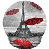 ToLuLu Tappetino Mouse Ergonomico Mouse Pad con Poggiapolsi Tappetino per Mouse Tappettino Mause PC, Confortevole Durevole, Torre Eiffel