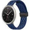 CeiBand 20mm Cinturino Orologio per Amazfit GTS 4/3/2e/2/GTR Mini/GTR Cinturini, Magnetico fibbia in metallo Traspirante Silicone Cinturini per Amazfit Active 2/Bip 3 Uomo Donna - Blu scuro