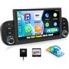 SIXWIN 2+64G Android 15 Autoradio per FIAT Panda 2013-2020 con CarPlay/Android Auto/Mirror Link, 7 Pollici HD Touchscreen Schermo Panda Stereo con WiFi Navi Bluetooth RDS FM EQ Comandi al Volante