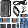 APKLVSR Programmatore universale USB T48 Mini Pro con 10 adattatori, SOP8 a DIP8, per SPI/Nor/NAND Flash/EMMC/IC Tester eprom Programmer con porta ICSP
